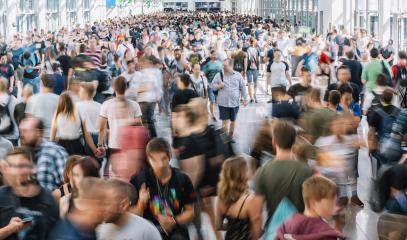 blurred people at a trade show- Stock Photo or Stock Video of rcfotostock | RC Photo Stock