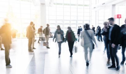 blurred people walking in a modern hall- Stock Photo or Stock Video of rcfotostock | RC-Photo-Stock