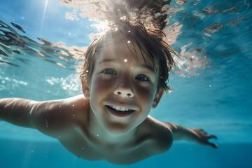 Boy smiling underwater in a pool
 : Stock Photo or Stock Video Download rcfotostock photos, images and assets rcfotostock | RC Photo Stock.: