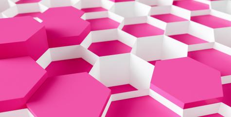 bright pink Hexagon honeycomb Background - 3D rendering - Illustration- Stock Photo or Stock Video of rcfotostock | RC Photo Stock