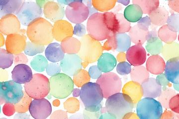 Bright watercolor splotches in vibrant, overlapping patterns- Stock Photo or Stock Video of rcfotostock | RC Photo Stock