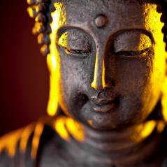 Buddha statue head with glow against black background- Stock Photo or Stock Video of rcfotostock | RC-Photo-Stock