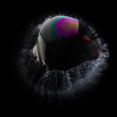 burst Soap Bubble in colorful colors on black background- Stock Photo or Stock Video of rcfotostock | RC Photo Stock