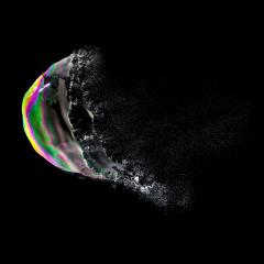 burst Soap Bubble in colorful colors on black background- Stock Photo or Stock Video of rcfotostock | RC Photo Stock