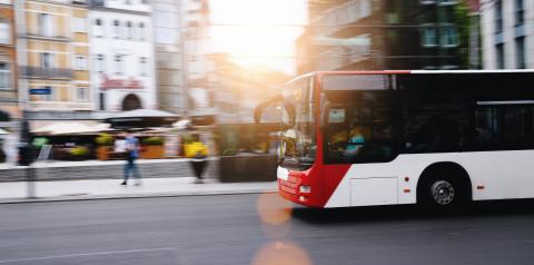 bus in city traffic in motion blur- Stock Photo or Stock Video of rcfotostock | RC-Photo-Stock