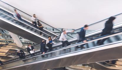 business people at an escalator- Stock Photo or Stock Video of rcfotostock | RC-Photo-Stock