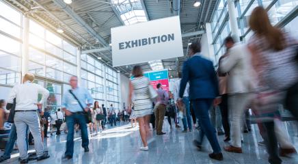 Business People Walking on trade fair - Exhibition : Stock Photo or Stock Video Download rcfotostock photos, images and assets rcfotostock | RC Photo Stock.: