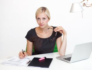 Business woman at work desk- Stock Photo or Stock Video of rcfotostock | RC-Photo-Stock