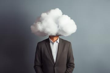 Businessman with a cloud for a head, concept of stress
 : Stock Photo or Stock Video Download rcfotostock photos, images and assets rcfotostock | RC Photo Stock.: