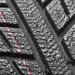 Car tires close-up Winter wheel profile structure with water drops on white background- Stock Photo or Stock Video of rcfotostock | RC Photo Stock