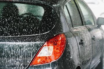 Car wash with flowing water and foam- Stock Photo or Stock Video of rcfotostock | RC Photo Stock