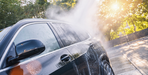 Car washing. Cleaning Car Using High Pressure Water. - Stock Photo or Stock Video of rcfotostock | RC-Photo-Stock