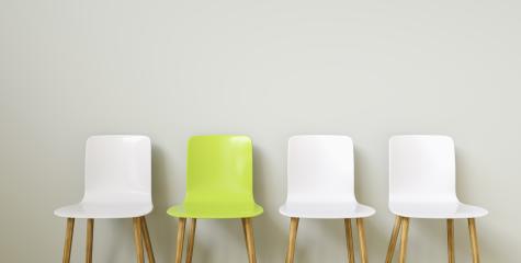 Chairs in arranged in front of a grey wall, with copy space for individual text  : Stock Photo or Stock Video Download rcfotostock photos, images and assets rcfotostock | RC Photo Stock.: