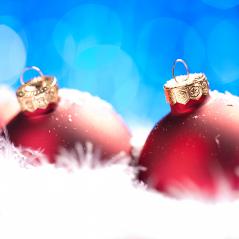 Christmas background. christmas balls with copyspace and snow : Stock Photo or Stock Video Download rcfotostock photos, images and assets rcfotostock | RC-Photo-Stock.: