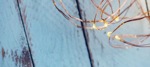 christmas xmas Copper Wire String Light background, including Copy space- Stock Photo or Stock Video of rcfotostock | RC Photo Stock