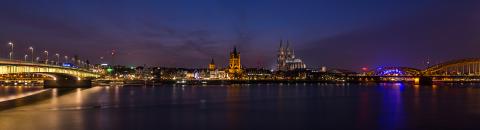 City skyline of cologne at night- Stock Photo or Stock Video of rcfotostock | RC Photo Stock