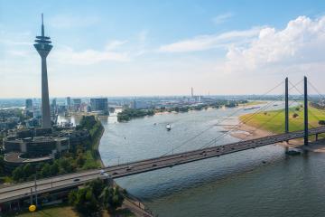 Cityscape of Dusseldorf aerial view at summer- Stock Photo or Stock Video of rcfotostock | RC Photo Stock