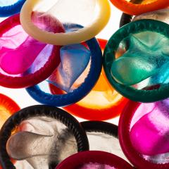 Close up of colorful condoms- Stock Photo or Stock Video of rcfotostock | RC-Photo-Stock