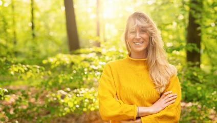 Close up portrait of beautiful woman with long blond on a sunny day in the Nature- Stock Photo or Stock Video of rcfotostock | RC Photo Stock