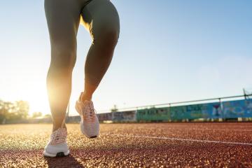 Close-up of runner's legs start to run on a track at sunrise : Stock Photo or Stock Video Download rcfotostock photos, images and assets rcfotostock | RC Photo Stock.: