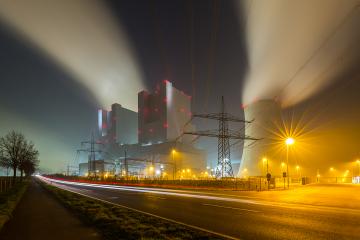 coal power station at night- Stock Photo or Stock Video of rcfotostock | RC-Photo-Stock
