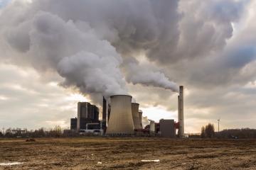 Coal-fired power plant with cloudy sky- Stock Photo or Stock Video of rcfotostock | RC-Photo-Stock