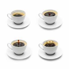 coffee cups with drops collage- Stock Photo or Stock Video of rcfotostock | RC-Photo-Stock
