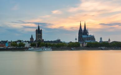Cologne at sunset- Stock Photo or Stock Video of rcfotostock | RC Photo Stock