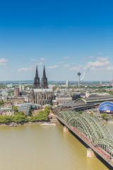 Cologne cathedral and Hohenzollern bridge- Stock Photo or Stock Video of rcfotostock | RC Photo Stock