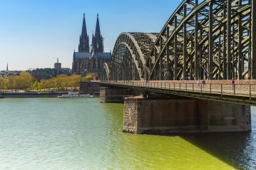 Cologne Cathedral and Hohenzollern bridge- Stock Photo or Stock Video of rcfotostock | RC-Photo-Stock