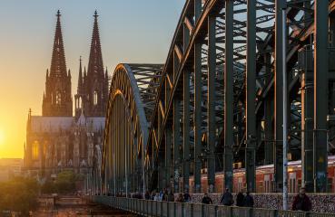 Cologne Cathedral and Hohenzollern Bridge- Stock Photo or Stock Video of rcfotostock | RC Photo Stock