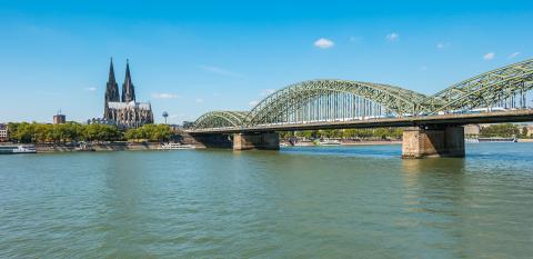 Cologne cathedral and the hohenzollern bridge- Stock Photo or Stock Video of rcfotostock | RC Photo Stock