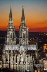 Cologne Cathedral at sunset- Stock Photo or Stock Video of rcfotostock | RC-Photo-Stock