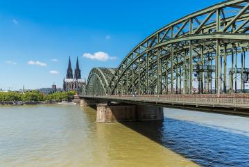 Cologne cathedral with Hohenzollern bridge- Stock Photo or Stock Video of rcfotostock | RC-Photo-Stock