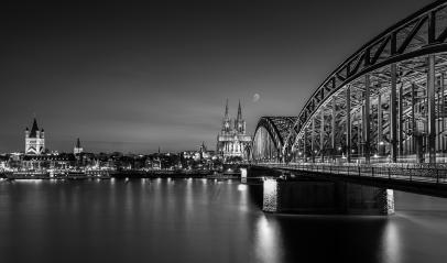 Cologne city with cathedral and Hohenzollern bridge- Stock Photo or Stock Video of rcfotostock | RC Photo Stock