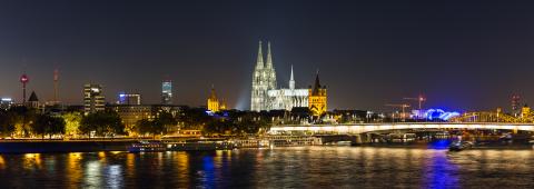 cologne night skyline panorama : Stock Photo or Stock Video Download rcfotostock photos, images and assets rcfotostock | RC Photo Stock.: