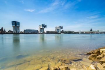 cologne skyline at the rhine shore- Stock Photo or Stock Video of rcfotostock | RC-Photo-Stock