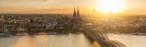 Cologne Skyline with Cathedral (Dom) panorama- Stock Photo or Stock Video of rcfotostock | RC-Photo-Stock