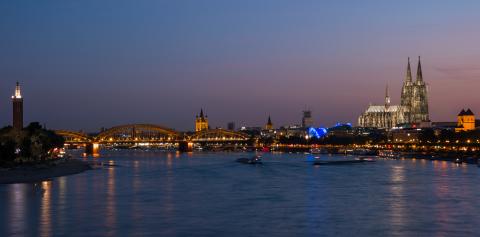 Cologne with Cologne Cathedral during sunset in Germany- Stock Photo or Stock Video of rcfotostock | RC Photo Stock
