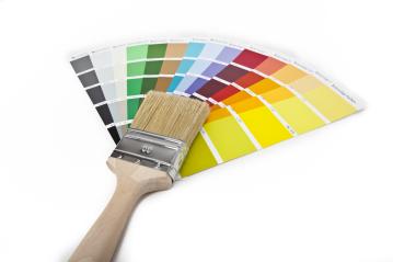 Color chart guide for renovation with paint brush and can isolat : Stock Photo or Stock Video Download rcfotostock photos, images and assets rcfotostock | RC Photo Stock.: