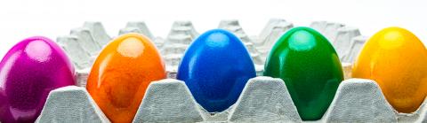 colorful easter eggs in a row- Stock Photo or Stock Video of rcfotostock | RC Photo Stock
