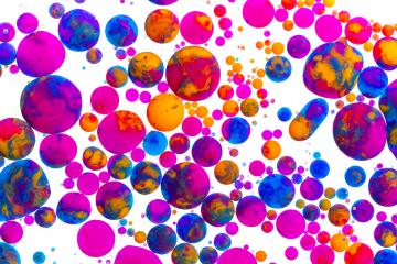 Colorful ink bullets on white- Stock Photo or Stock Video of rcfotostock | RC-Photo-Stock