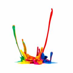 Colorful paint splashing on white : Stock Photo or Stock Video Download rcfotostock photos, images and assets rcfotostock | RC Photo Stock.: