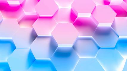 colorful technology hexagon pattern background - Stock Photo or Stock Video of rcfotostock | RC Photo Stock
