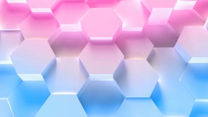 colorful technology hexagon pattern background - Stock Photo or Stock Video of rcfotostock | RC-Photo-Stock