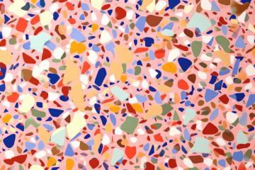 Colorful terrazzo design with a myriad of scattered chips- Stock Photo or Stock Video of rcfotostock | RC Photo Stock