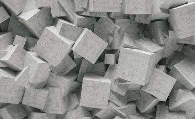 concrete cube wall background - 3D Rendering- Stock Photo or Stock Video of rcfotostock | RC Photo Stock