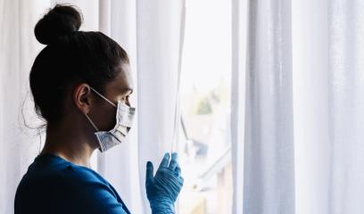 corona COVID-19 infection person looks looking out of window to the street - stay at home : Stock Photo or Stock Video Download rcfotostock photos, images and assets rcfotostock | RC-Photo-Stock.: