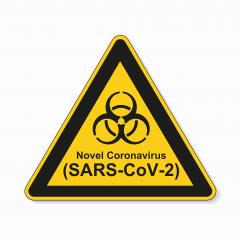 Coronavirus 2019-nCoV. Corona virus Pathogen respiratory infection attention sign. Safety signs, warning Sign, Danger symbol BGV Pandemic medical concept for covid-19 on white background. Vector Eps10 : Stock Photo or Stock Video Download rcfotostock photos, images and assets rcfotostock | RC Photo Stock.: