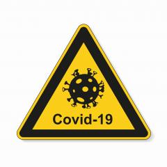 Coronavirus 2019-nCoV. Corona virus Pathogen respiratory infection attention sign. Safety signs, warning Sign, Danger symbol BGV Pandemic medical concept for covid-19 on white background. Vector Eps10- Stock Photo or Stock Video of rcfotostock | RC Photo Stock